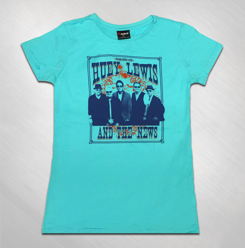 Huey Lewis and The News Store : HLN - Women's Aqua Wanted Tee [HLN2031 ...